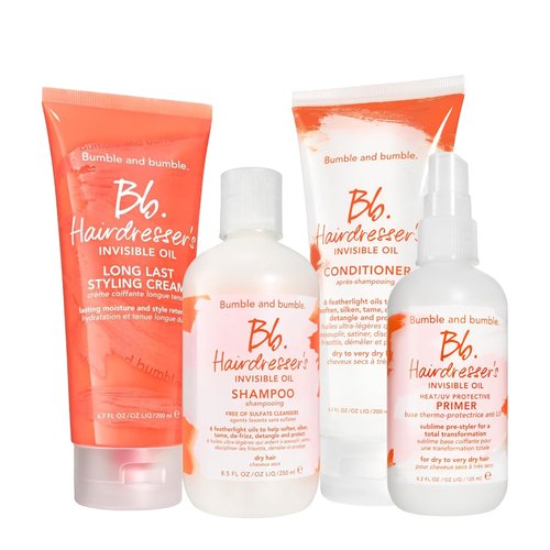 Bumble and bumble. Hairdresser's Invisible Oil Set - Hydrating Shampoo, Conditioner & Leave-In Primer | Anti-Frizz, Color Safe, Straight to Coily