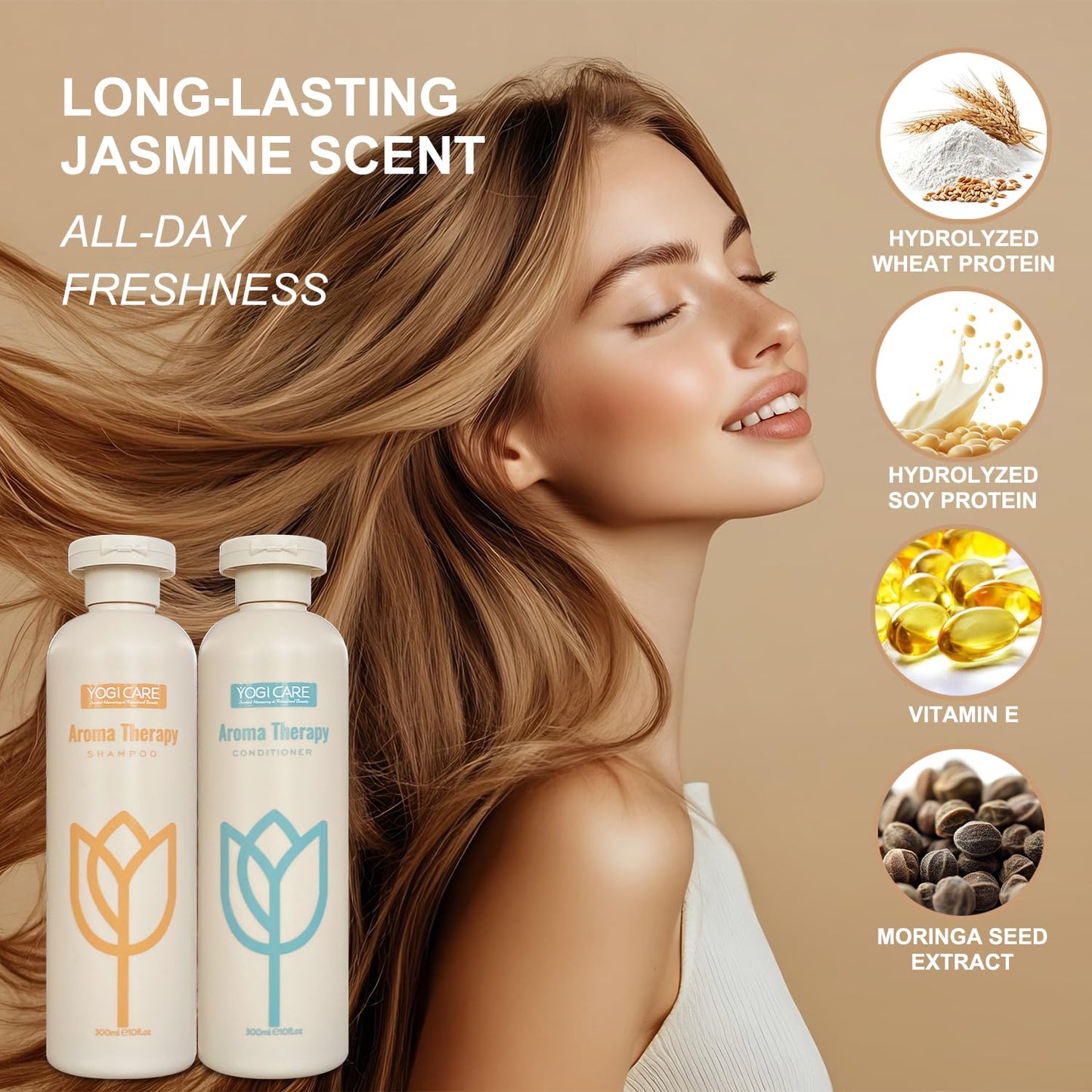 **Skiennix Argan Oil Shampoo and Conditioner Set - Sulfate-Free Moisturizing Hair Care for All Hair Types**