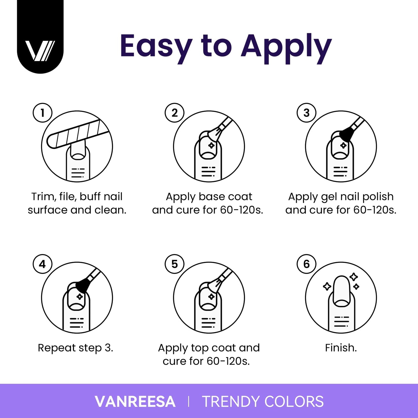 VANREESA Gel Nail Polish Kit with U V Light 53 Pcs Gel Polish Nail Set 36 Trendy Colors Nail Polish Set + Base and 4 Effects Top Coat with Manicure Tools Complete Nail Kit Gifts for Women Girls