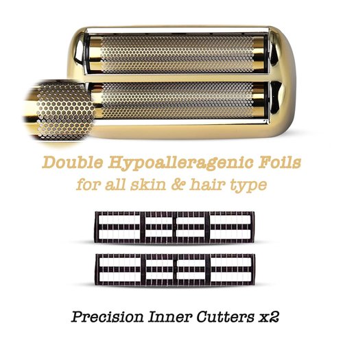 Babyliss Pro Replacement Foil & Cutters - Compatible with FXFS02 MetalFX Double Foil Shavers