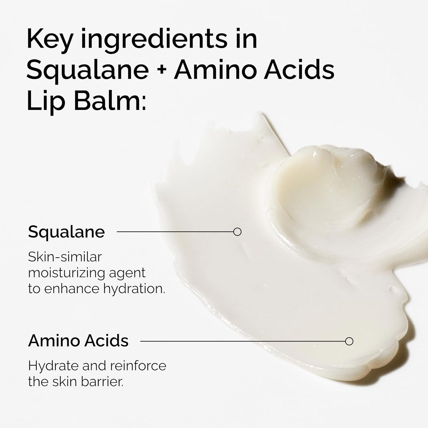 The Ordinary Hydrating Lip Balm - Squalane & Amino Acids for Soft Lips, Elbows & Cuticles | 0.5 Fl Oz