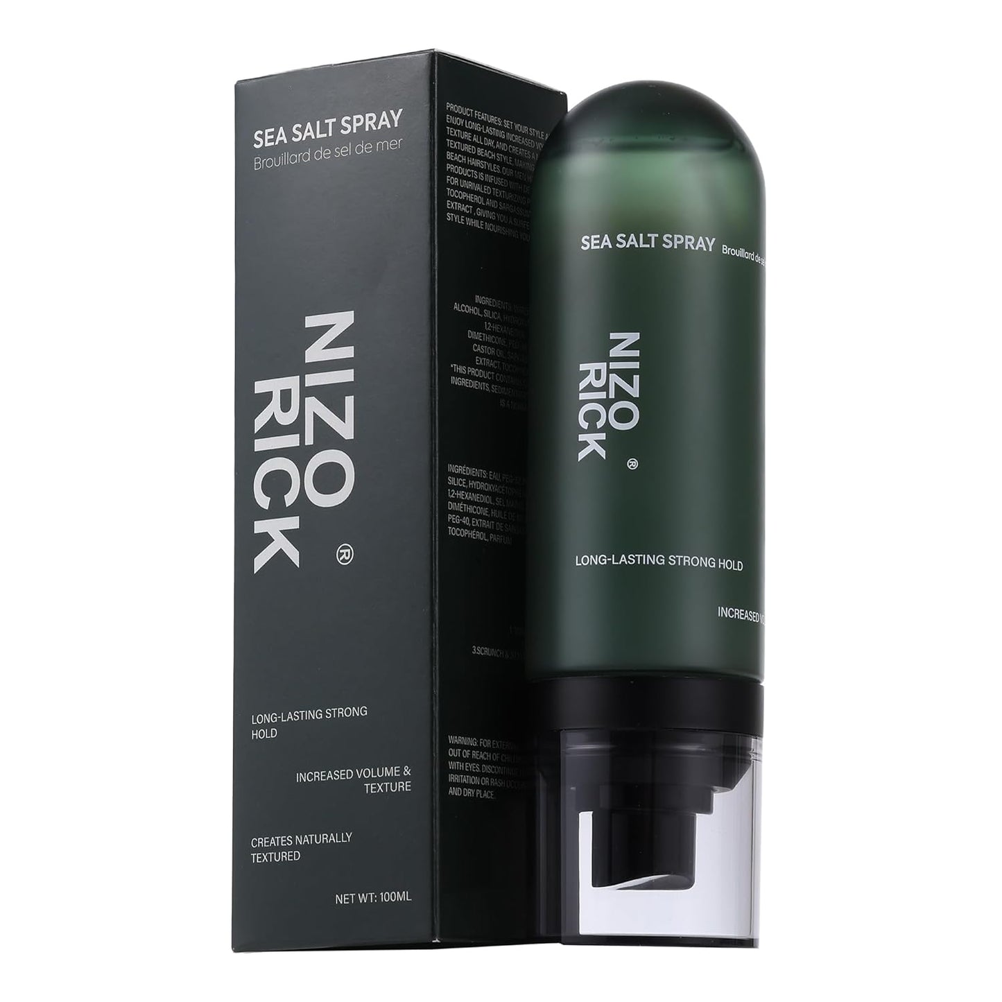 Sea Salt Hair Spray by [Brand Name] - Natural Volume & Texture | Travel Size 100ml, Strong Hold