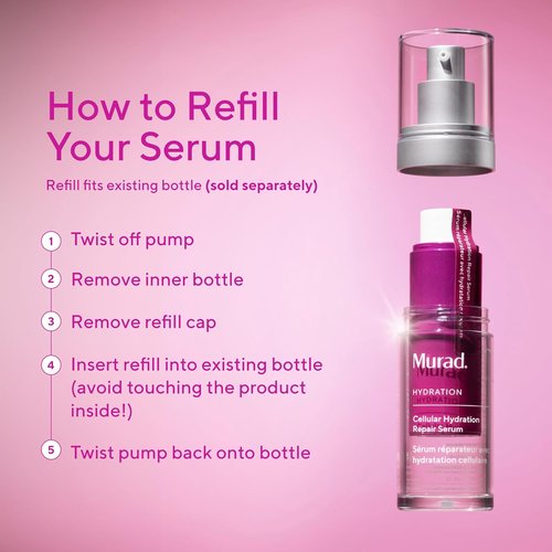 Murad Cellular Hydration Barrier Repair Serum - Hydrating Formula for Lipid-Depleted Skin | Hexapeptide-9 & Hyaluronic Acid