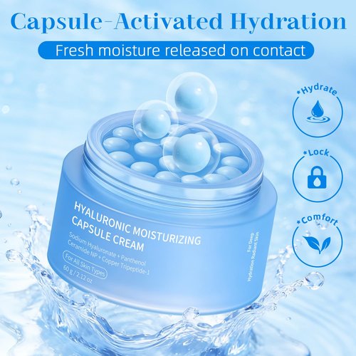 Regine Switzerland Hyaluronic Capsule Cream - Long-Lasting Hydration & Barrier Support | 2.12 oz