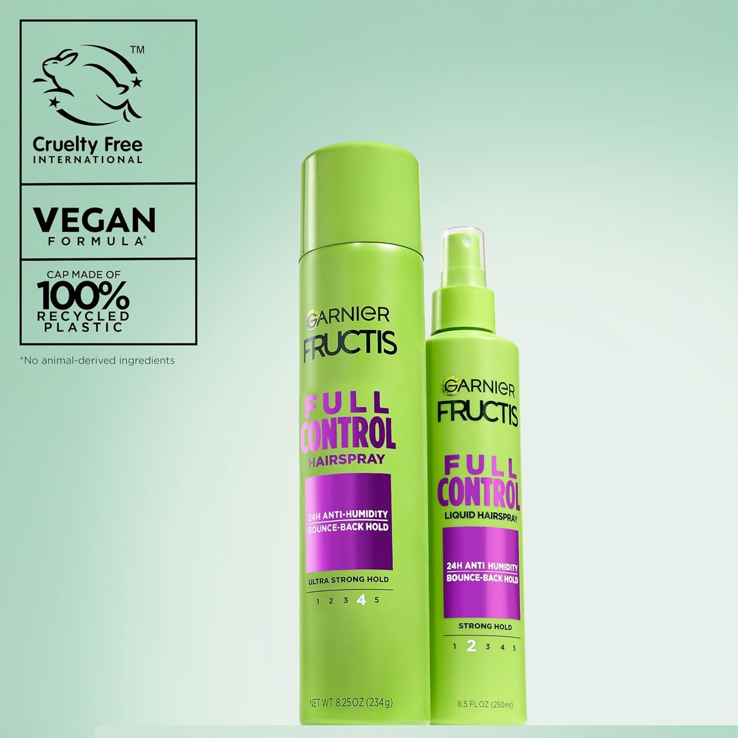 Garnier Fructis Style Full Control Hairspray - Non-Aerosol, 8.5 Fl Oz for Ultimate Anti-Humidity Hold
