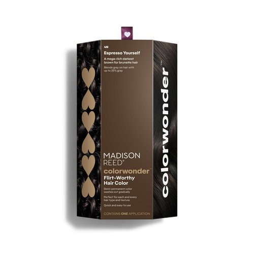 Madison Reed Demi-Permanent Hair Color - Ammonia-Free, Effortless At-Home Dye | Espresso Yourself (4N Darkest Brown)