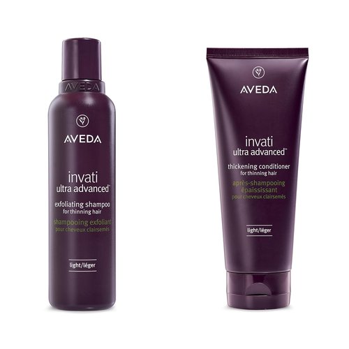 Aveda Invati Ultra Advanced Shampoo & Conditioner Duo - Exfoliating & Thickening for Fine to Medium Thinning Hair | 6.7 Fl Oz