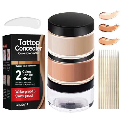 Regine Switzerland Tattoo Cover Up Makeup - Waterproof Concealer in Red | 1.5 Fl Oz