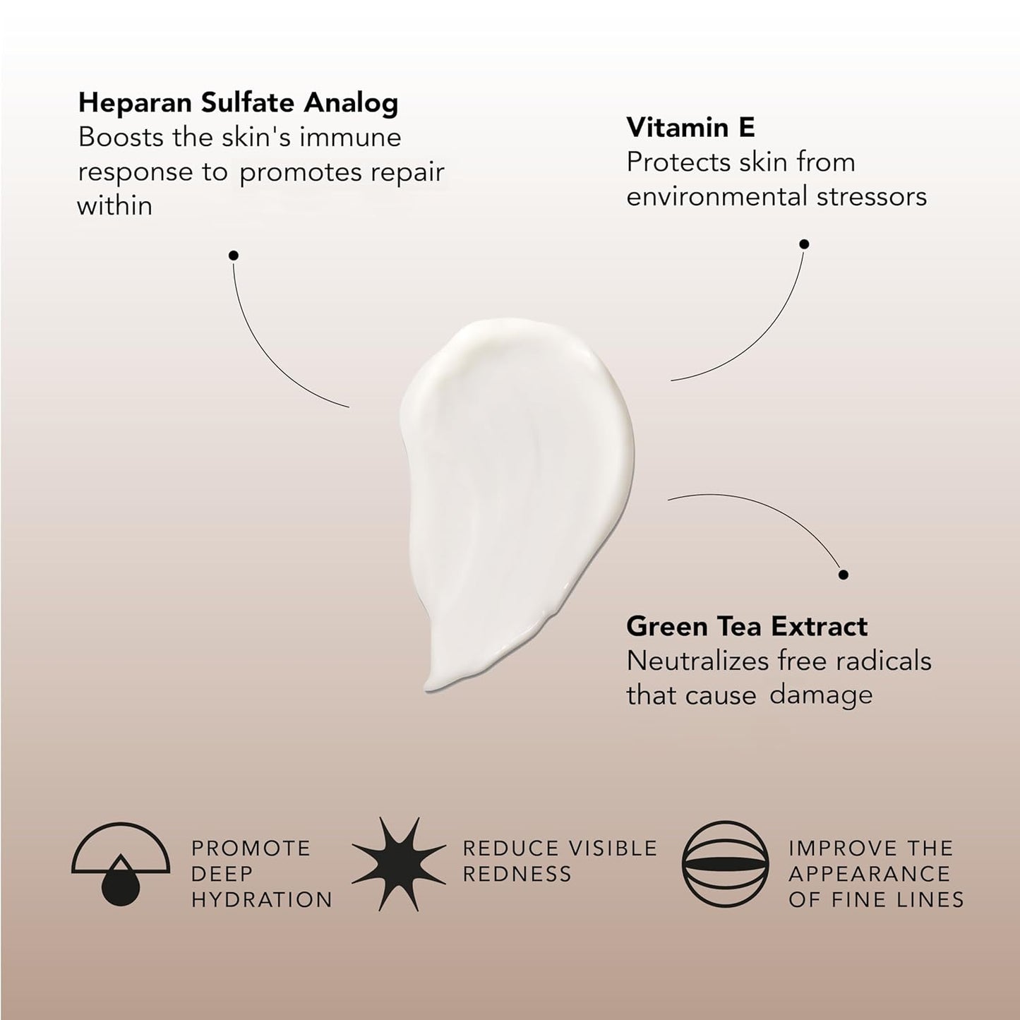 Senté Dermal Repair Facial Cream - Nourishing Formula for Rosacea & Sensitive Skin | Hydrate & Soothe | 1.7 Fl Oz