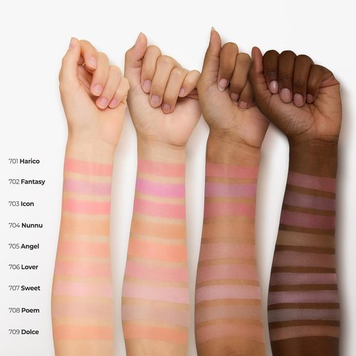 Laka Love Silk Blush - Radiant, Buildable Color for a Natural Glow | Long-Lasting Moisturizing Formula (#705 Angel)