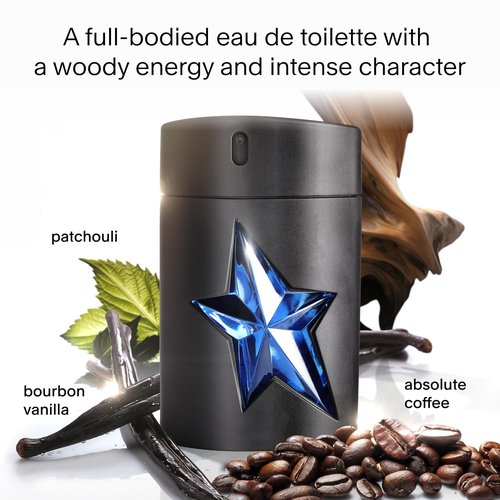 Mugler A*Men Eau de Toilette - Woody & Ambery Men's Cologne with Patchouli & Coffee - Long Lasting Fragrance