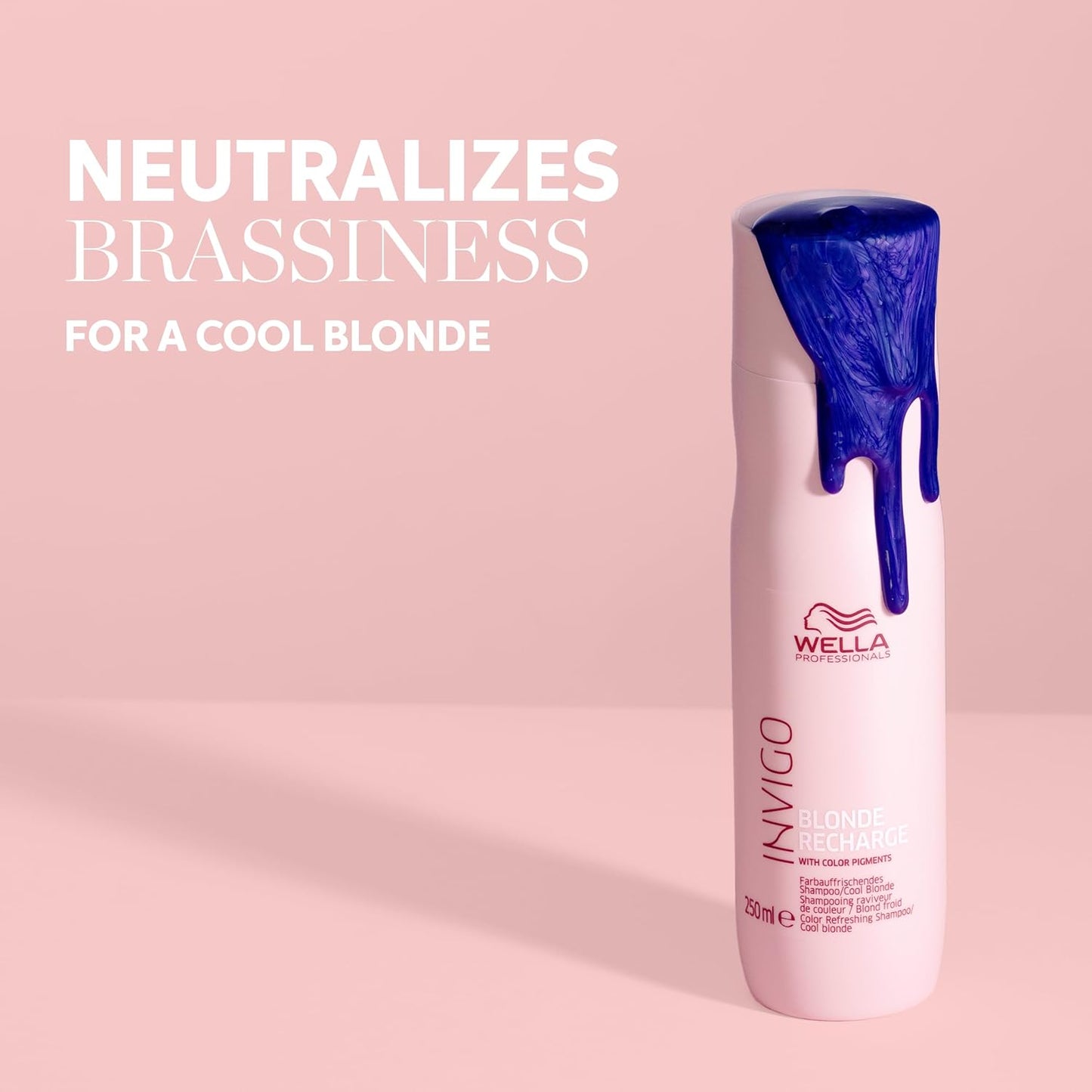 Wella Professionals INVIGO Blonde Recharge Cool Shampoo - Color Enhancing Formula for Radiant Blondes