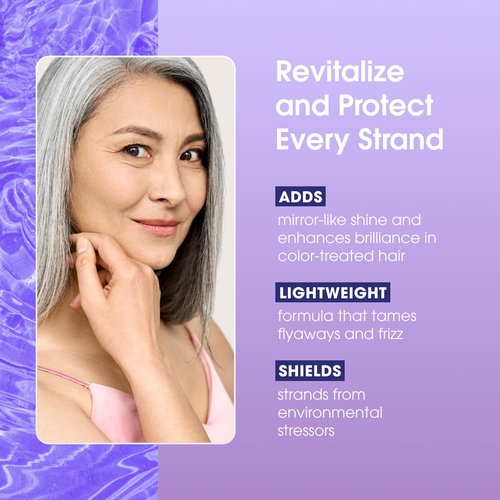One 'n Only Shiny Silver Ultra Shine Spray - Purple Hair Gloss with UV Protection for Blonde Hair (4 oz)