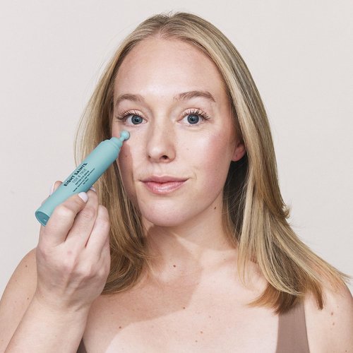 Eight Saints Tide & True Peptide Eye Serum for Puffiness & Wrinkles, Under Eye Roller Ball Treatment for Dark Circles & Fine Lines, Natural & Organic Eye Cream, 0.5 fl oz