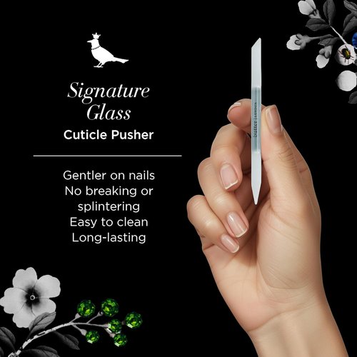 Butter London Glass Cuticle Pusher - Professional Glass Manicure Tool for Natural Nails | Salon Quality Scraper