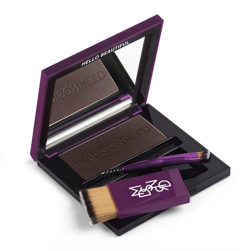 Madison Reed Root Touch Up Powder + Brow Filler – Ombra Dark Brown, Instant Gray Coverage, Conceals Roots & Fills Brows, For Hairlines & Thinning Hair, Temporary, 0.13 oz (60 Uses)
