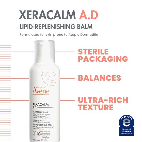 Avène XeraCalm A.D Lipid-Replenishing Balm - Restore Skin Barrier for Eczema & Atopic Dermatitis | 6.7 Oz, Fragrance-Free