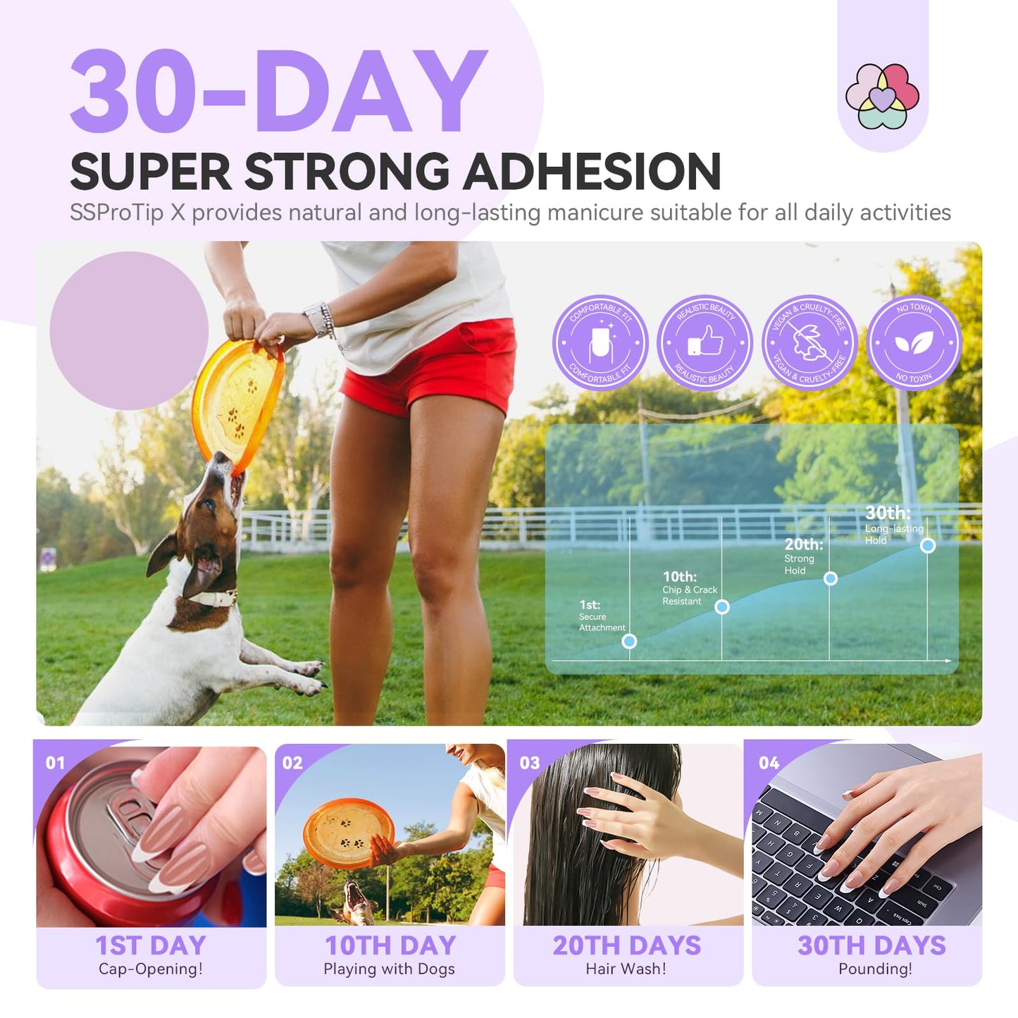 SAVILAND French Tip Press On Nails 160 Pcs: 4X Press On French Tip Nails Pre-Shaped Long Coffin Full Cover French Gel Nail Tips Soft Matte Gel Nail Tips for DIY Nail Extensions Nail Art Gifts