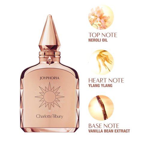 Charlotte Tilbury Joyphoria Eau De Parfum - Floral Vanilla Perfume with Pheromones & Natural Oils - Long-Lasting Ylang Ylang & Neroli Notes