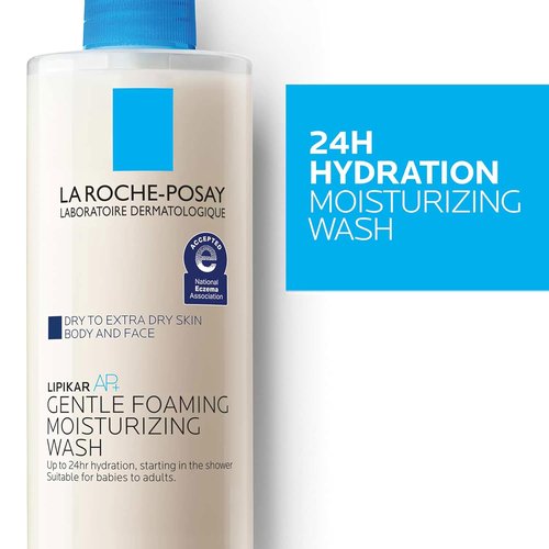La Roche-Posay Lipikar AP+ Moisturizing Body Wash - Gentle Foaming Formula with Shea Butter & Niacinamide for Dry Skin