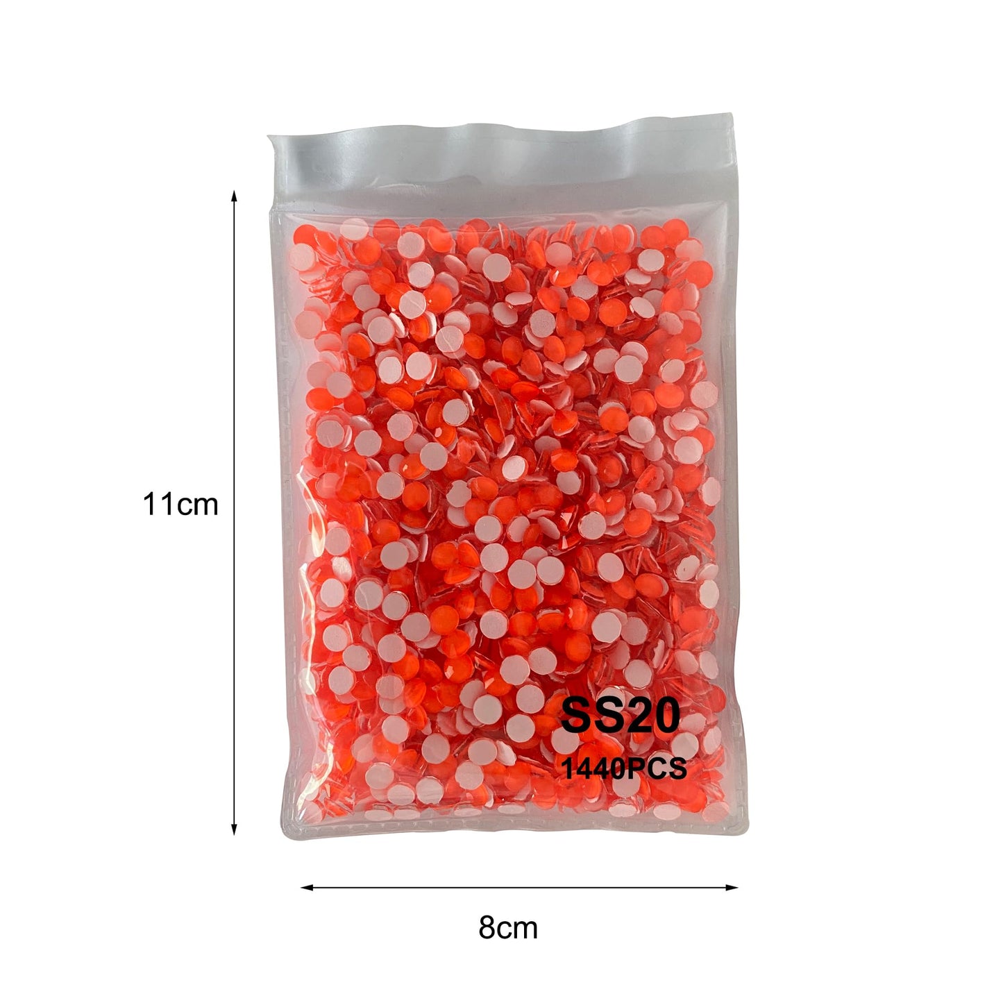 Blinginbox Flatback Glass Rhinestones,Neon Gems 1440pcs Non Hotfix Crystal Rhinestones for Nail Crafts Clothes Tumblers Face Makeup,Hyacinth Neon,SS20