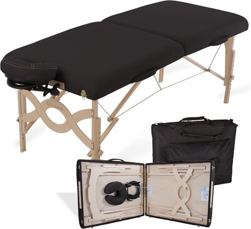 EARTHLITE Portable Massage Table Package - Avalon with Reiki Endplate, Premium Face Cradle & Carry Case (30”x73”)
