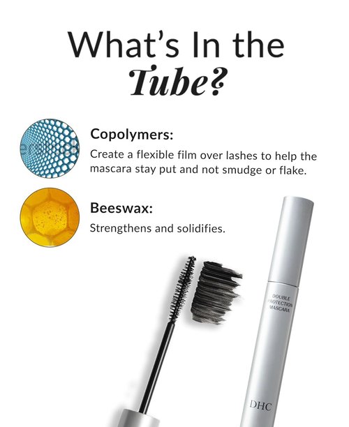 DHC Mascara - Perfect Pro Double Protection | Water-Resistant Lengthening Formula, Black