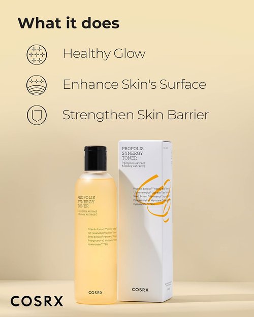 COSRX Full Fit Propolis Synergy Toner, 280ml / 9.46 fl.oz | Instant Moisture Boosting Toner, Propolis 72.6% Honey 10.7% Panthenol, Korean Skin Care
