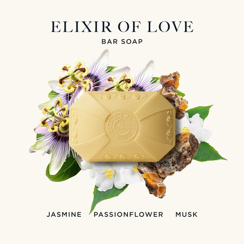 Caswell-Massey Elixir of Love Natural Bar Soap - Moisturizing Body Soap for All Skin Types | 3.5 oz