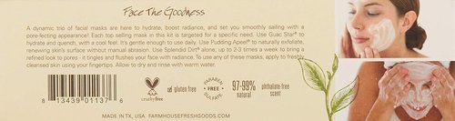 FarmHouse Fresh Quick Recovery Face Mask Sampler - Revitalize Skin | 3 Count Set