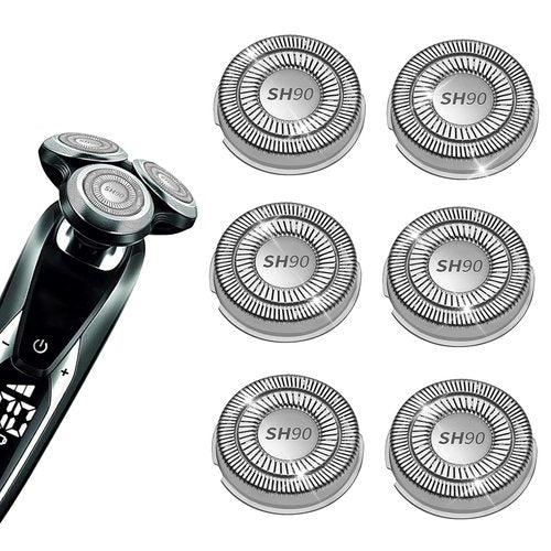 Philips Norelco SH90 Replacement Heads - Upgrade Double Blades for Series 9000 & 8000 Shavers