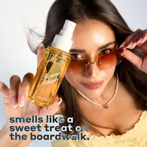 Ellis Brooklyn Banana Milkshake Perfume Mist - Sweet Gourmand Fragrance | Vegan, 90ml/3 fl oz