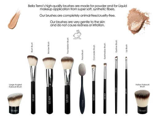 BellaTerra Cosmetics Mineral Powder Foundation – Ultra | Deep Cool Shade with Matte Finish | Buildable, Long-Wearing Mineral Coverage for a Polished, Natural Look 9g