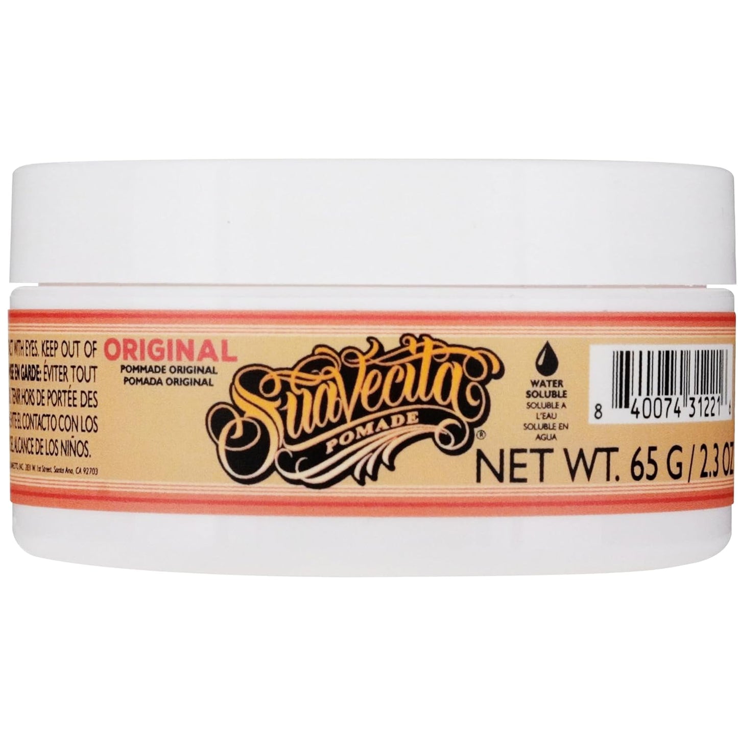 Suavecita Pomade for Women - Medium Hold, High Shine, Water-Based, Flake-Free | 2.3 oz Can