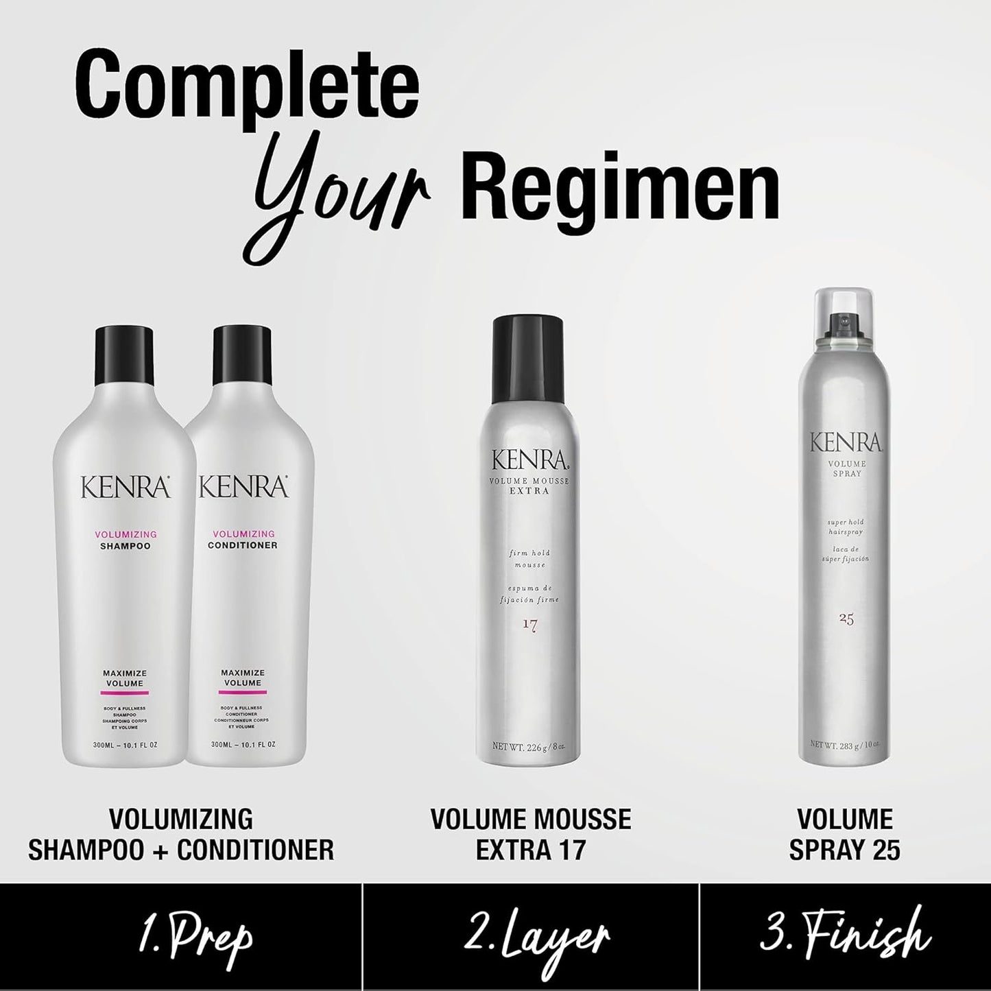 Volume Spray 25 - Super Hold Hairspray for All Hair Types | Flake-Free & Fast-Drying Formula
