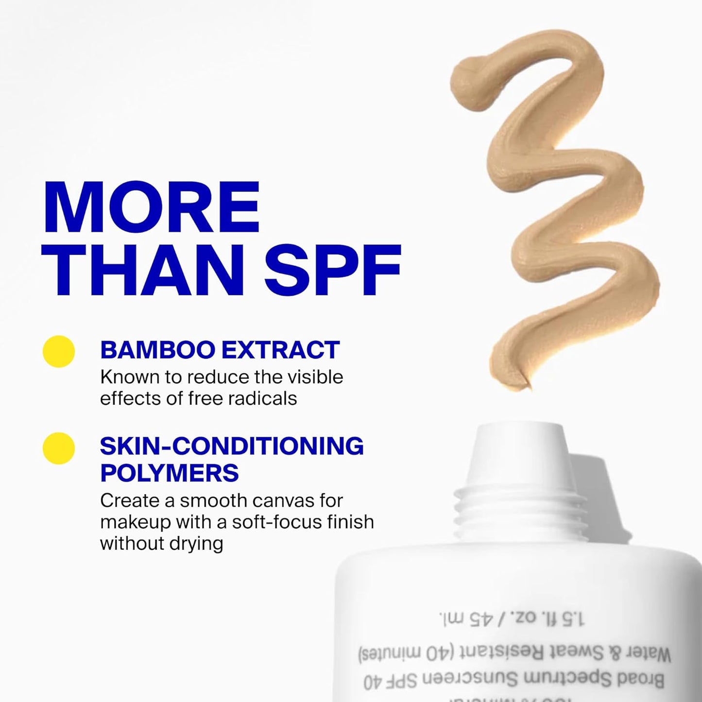 Supergoop! Mineral Mattescreen SPF 40 - Oil-Free Broad Spectrum Sunscreen - Minimizes Pores & Controls Shine - 45 mL - Golden Hour