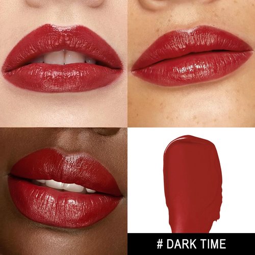 MAKI YIKA Dark Red Lipstick - Hydrating Balm for Dry Cracked Lips | Weightless Glossy Finish