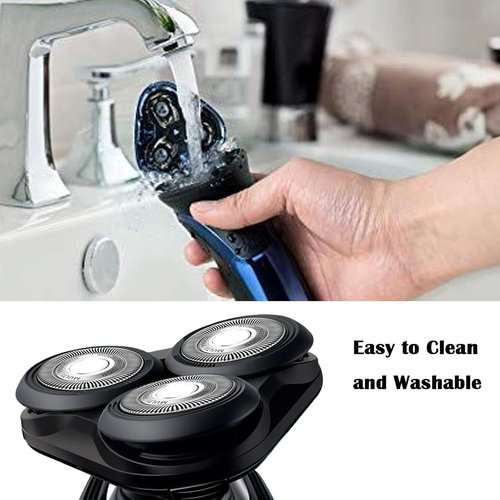 Philips SH50/52 Replacement Heads - Compatible with Series 5000 Electric Shaver | 3-Pack with Brush