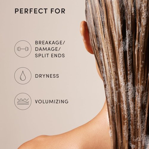 OUAI Fine Hair Shampoo - Biotin Thickening Formula for Flat, Thin Hair - Volumizing & Strengthening, 10 Oz