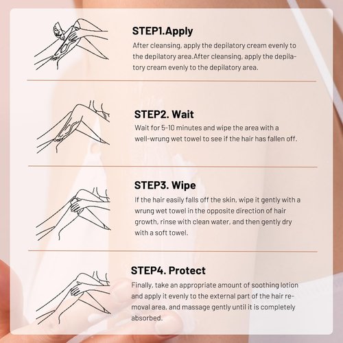 Auures Hair Removal Cream, Auures Facial Hair Removal Cream Kit, Painless Auures Hair Removal, Facial Hair Removal Creams For Women With Scraper