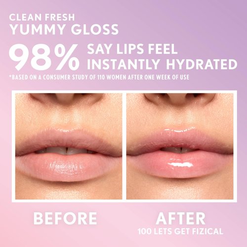 COVERGIRL Clean Fresh Yummy Lip Gloss, Sheer, Natural Scents, Vegan Formula