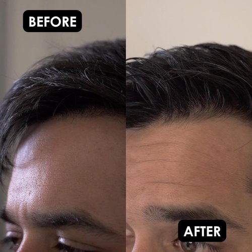 Rolda Black Hair Gel for Men - Medium Hold Styling Gel with Activated Charcoal - Flake & Alcohol Free (8.81 oz)