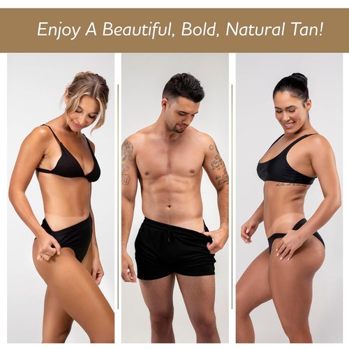 Norvell Glow System Trial Kit - 5-Step Sunless Tanning Essentials with Exmitt, Primer & Cleanser | Travel-Friendly Pouch