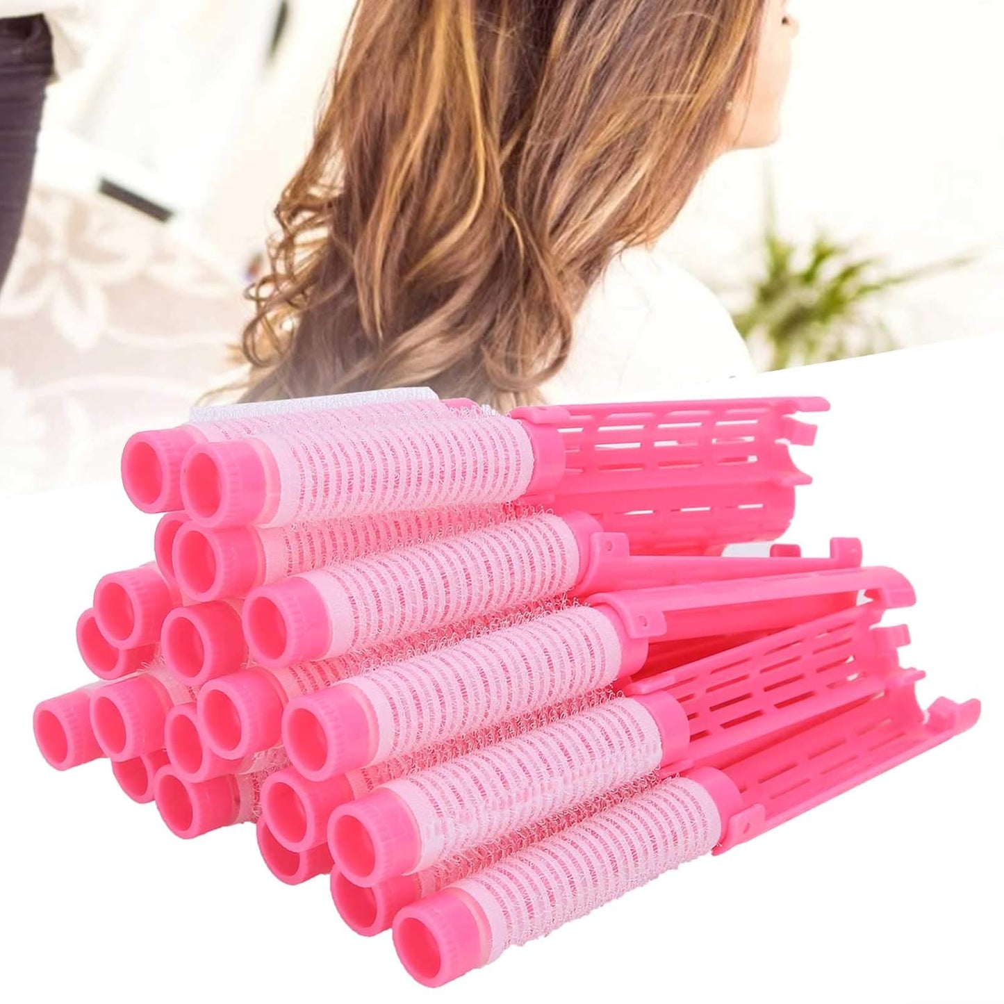 Skiennix 20pcs Perm Rods - No Indentation Loose Curly Hair Styling for Effortless Looks