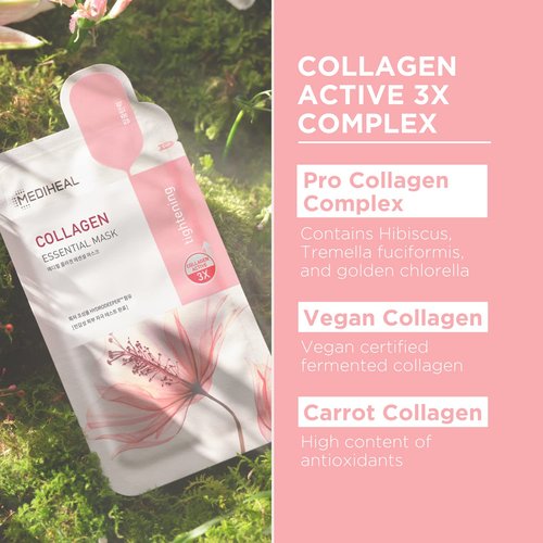 Mediheal Collagen Teatree Sheet Mask - 20 Essential Masks for Lifting, Firming & Soothing All Skin Types