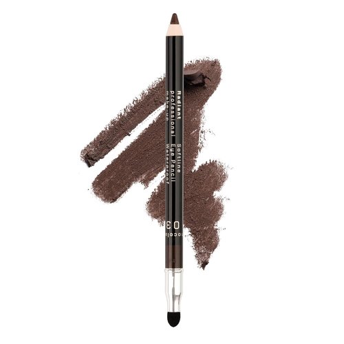 Radiant Waterproof Eyeliner Pencil - Long-Lasting Smudge-Proof Formula for Smoky Eyes | Chocolate (03)