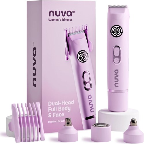 NUVA Bikini Trimmer for Women - 4-in-1 Painless Electric Razor | Cordless, Waterproof, USB Rechargeable