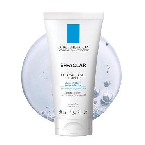 La Roche-Posay Effaclar Gel Cleanser - 2% Salicylic Acid & Glycerin | Foaming Acne Face Wash, Oil-Free