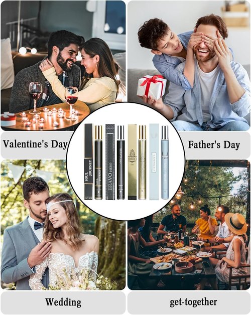 OFUN Cologne for Men, 6x35ml Mens Perfume Gifts, Cologne Sampler Sets for Men,Travel Size Perfumes Samples para Hombre,Fragrance Gift Sets for Birthday Anniversary Valenines Christmas