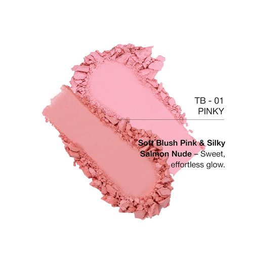 KimChiChic Beauty Blush Duo - Heart-Shaped Compact with Mirror, Buildable Silky Matte & Shimmer Finish, Pinky